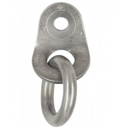 FIXE PLAQUETA INOX 316 L 10mm + ANILLA