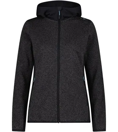 CMP POLAR JACQUARD FLEECE FIX HOOD W