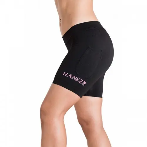 HANKER MALLA CURTA DONA AKASHA (NEGRE/ROSA)
