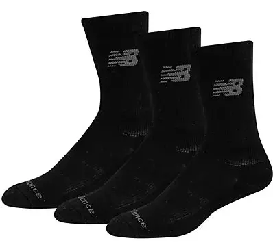 NEW BALANCE PERFORMANCE COTTON CUSHION CREW 3 PACK