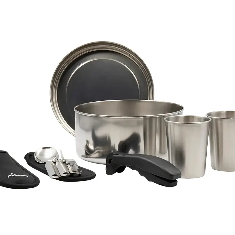 LAKEN BATERIA INOX 20cm (9 PECES) + FUNDA