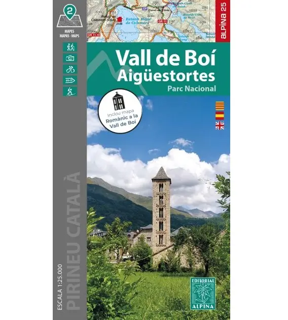 ALPINA MAPA VALL DE BOI AIGÜESTORTES PARC NACIONAL
