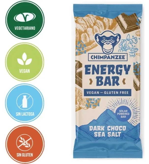 CHIMPANZEE BARRITA ENERGETICA CHOCOLATE Y SAL MARINA 55g