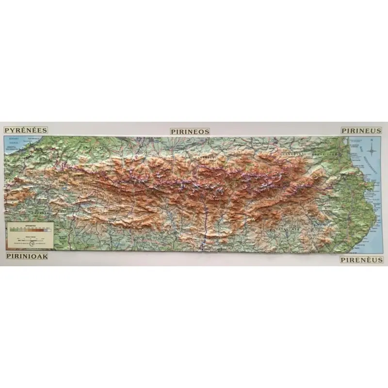 MAPA RELLEU PIRINEUS