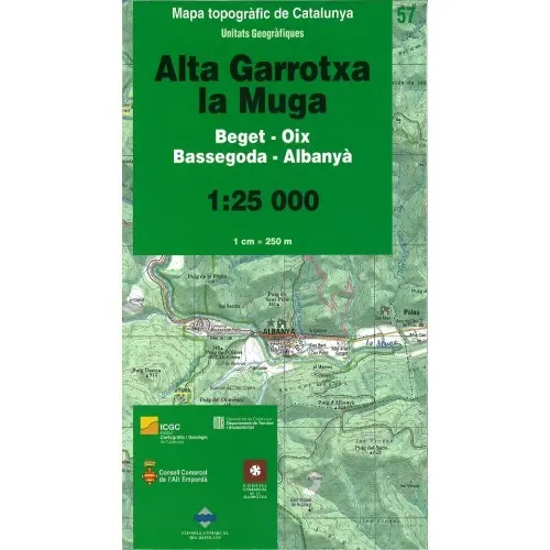 ICGC MAPA ALTA GARROTXA LA MUGA