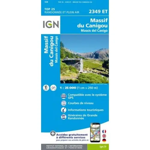 IGN MAPA MASSIS DEL CANIGO
