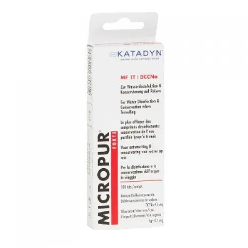 KATADYN MICROPUR COMPRIMIDOS POTABILIZADOR MT1 FORTE