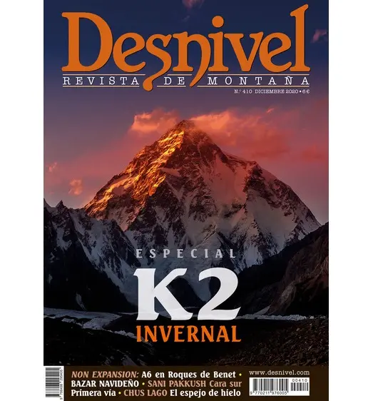 DESNIVEL REVISTA Nº 410 DESEMBRE 20 K2 INVERNAL