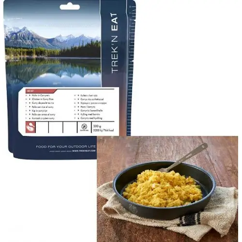 TREK'N EAT POLLASTRE AMB ARROS CURRY 200g