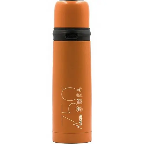 [180075R] LAKEN TERMO INOX. 0,75lt (TARONJA)