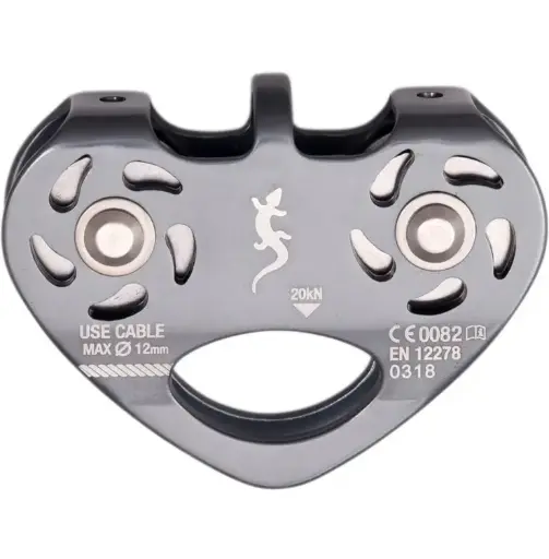 [418] FIXE POLEA DOBLE TIROLINA CABLE /CUERDA