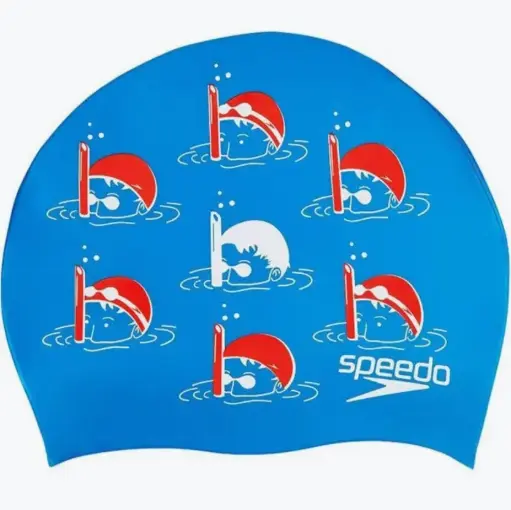 [08386C524] SPEEDO GORRO SILICONA MOULDED SLOGAN PRINT JUNIOR