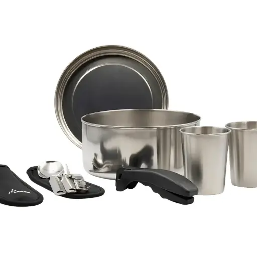 [8820FN] LAKEN BATERIA INOX 20cm (9 PECES) + FUNDA
