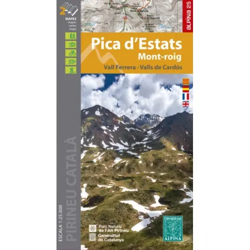 [ALP04183] ALPINA MAPA PICA D'ESTATS MONTROIG VALL FERRERA VALLS DE CARDOS