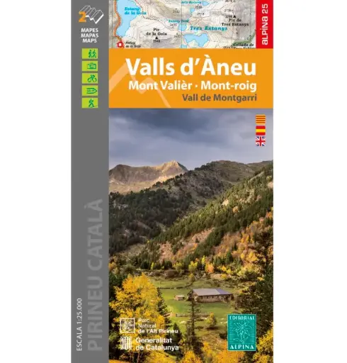 [ALP10761] ALPINA MAPA VALLS D'ANEU-MONT VALIER-MONTROIG MONTGARRI