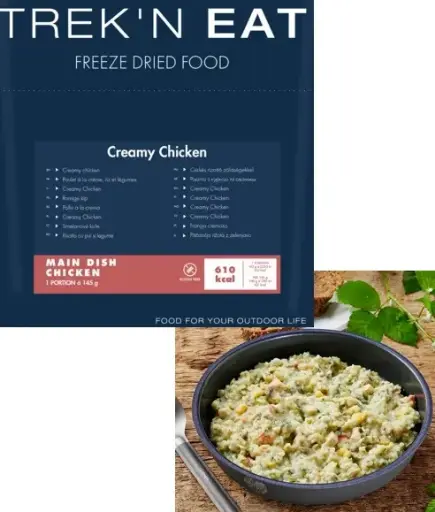 [TK30202014] TREK'N EAT POLLO A LA CREMA 145g