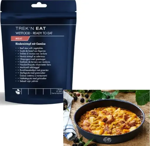 [FS60110233] TREK'N EAT VEDELLA ESTOFADA AMB VERDURES + BOSSA ESCALFADORA 350g