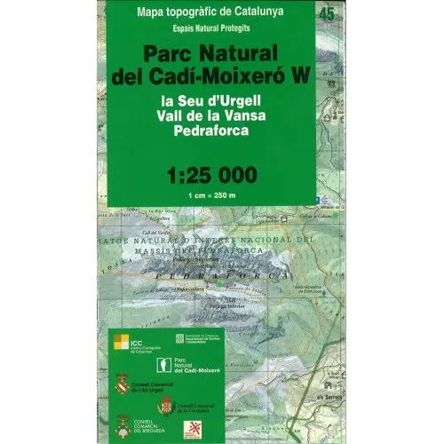 [ICC08429] ICGC MAPA PARC NATURAL CADI MOIXERO OEST