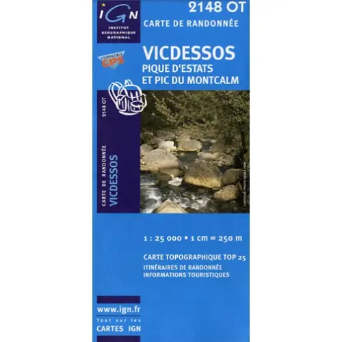 [IGN00636] IGN MAPA VICDESOS PIQUE D'ESTATS PIC DU MONTCALM 