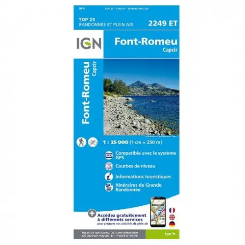 [IGN00639] IGN MAPA FONT ROMEU CAPCIR