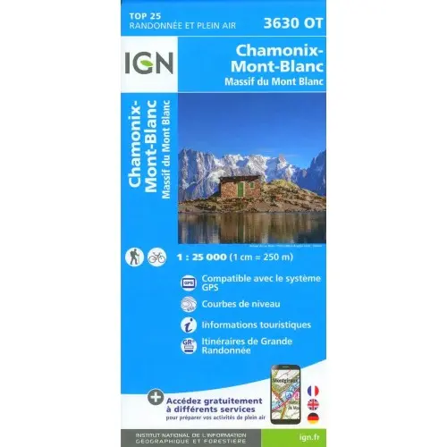 [IGN00650] IGN MAPA CHAMONIX MONT BLANC