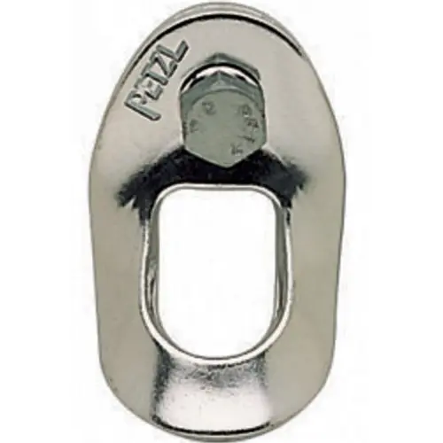 [P04] PETZL PLAQUETA ALUMINIO COUDEE TORNILLO 8mm