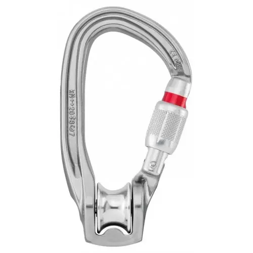 [P75SL] PETZL MOSQUETON POLEA ROLLCLIP Z SEGURO ROSCA