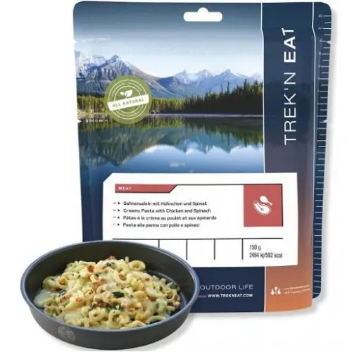 [TK30202008] TREK'N EAT FIDEUS AMB CREMA, POLLASTRE I ESPINACS 150g