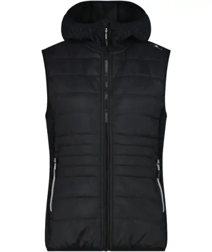 CMP CHALECO WOMAN HYBRID FIX HOOD MUJER 