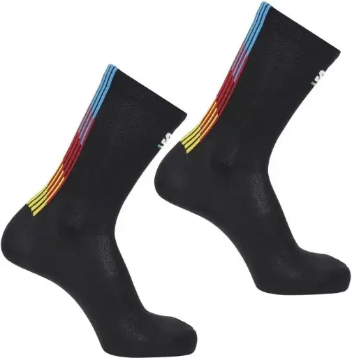 SALOMON MITJONS PULSE RACE FLAG CREW